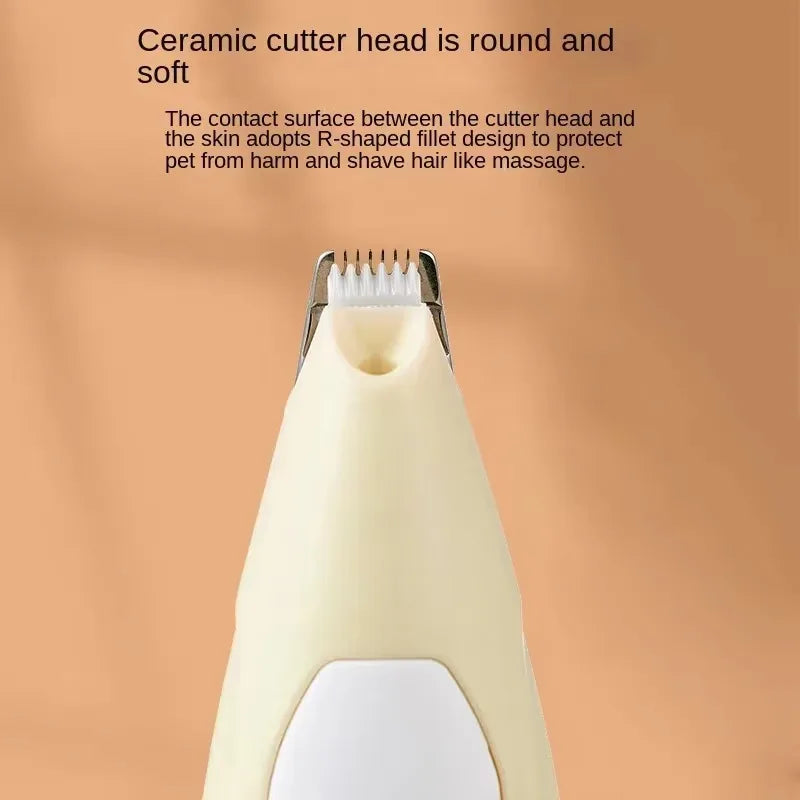 Professional Rechargeable Pet Hair Trimmer Low Noise Cat Clipper Grooming Tool for Cat/Dogs Claw Care Electric Pet Shaver Codos
