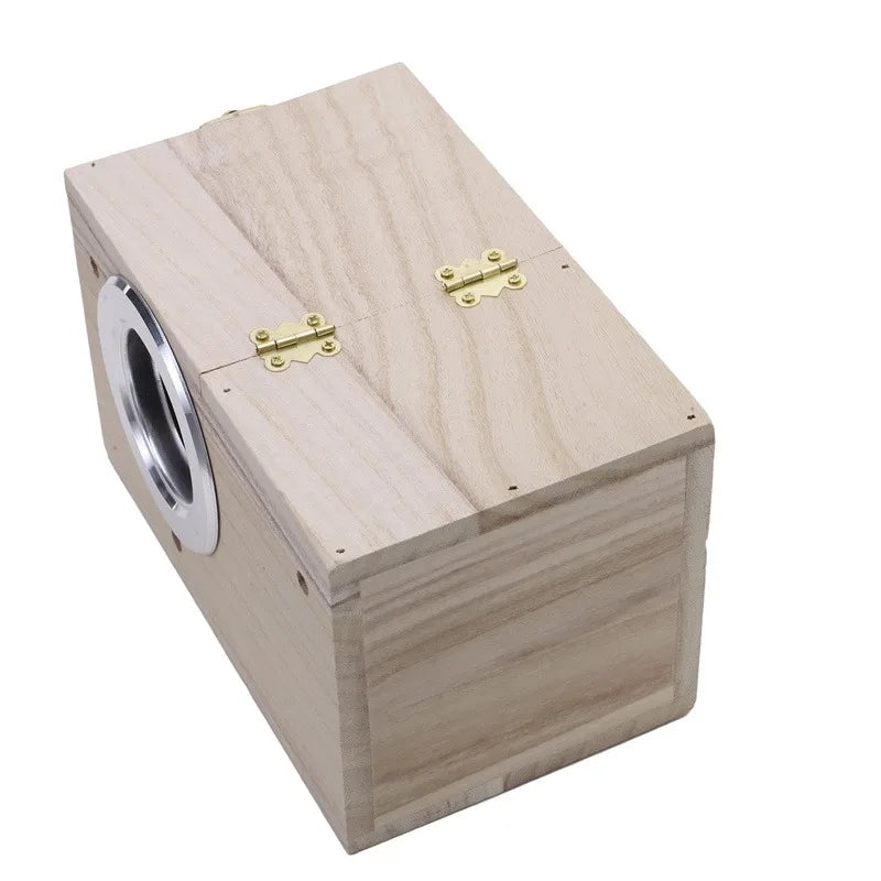 Wood Bird House Nest Birds Breeding Box Bird Parrot Breeding Decorative Cages Pet Accessories Home Balcony Decoration
