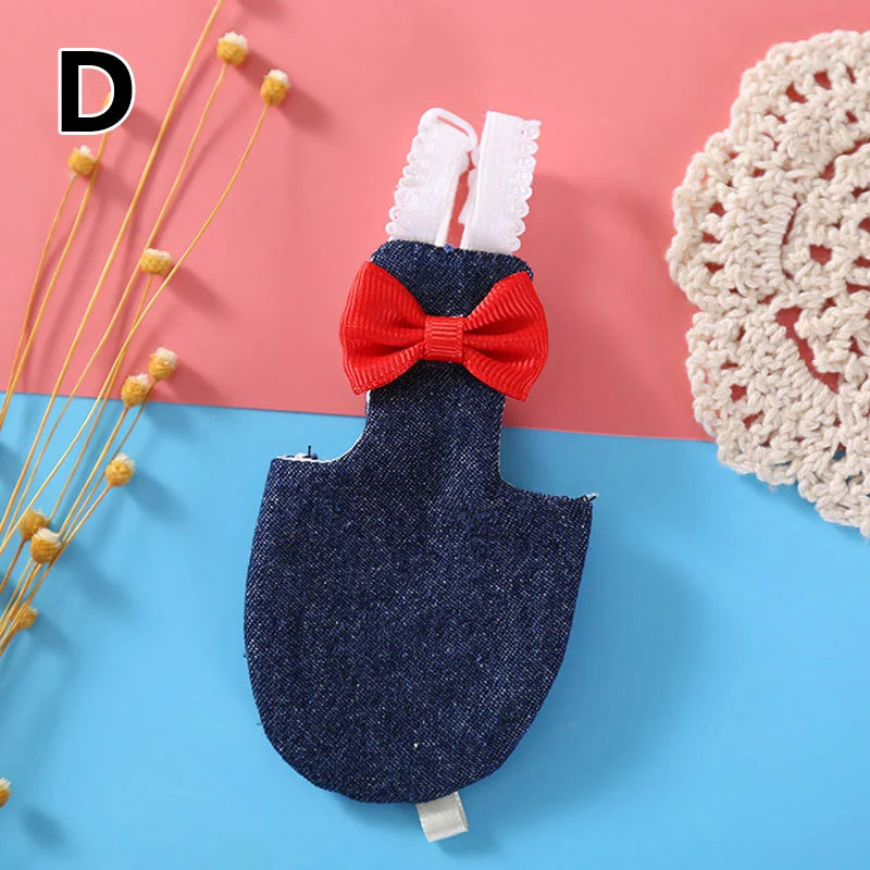 Bird Parrot Diaper with Bowtie Flight Suit Nappy Clothes Parakeet Pigeon Pet Bird Supplies