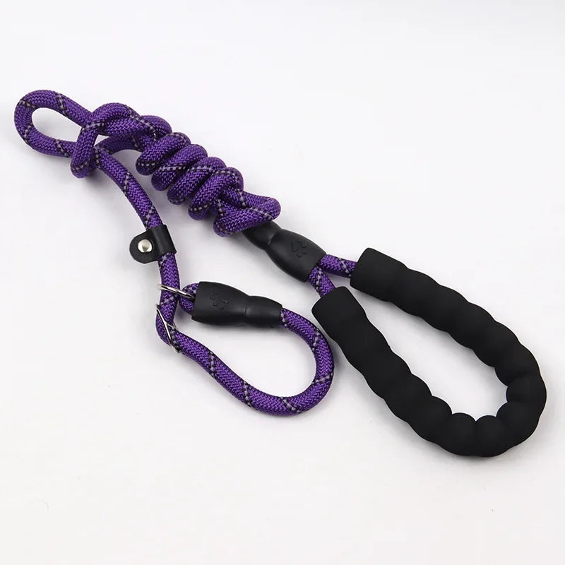 Reflective Pad Big Dog Leash for Training Walking Pet P Chain for Medium Large Dogs Malinois Collie Leashes mascotas Accessories