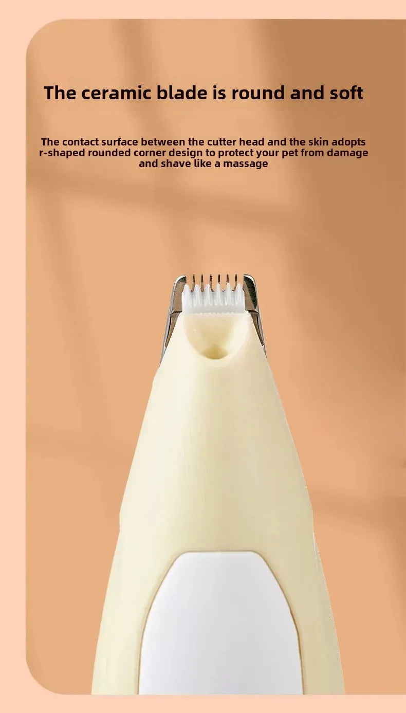 Professional Rechargeable Pet Hair Trimmer Low Noise Cat Clipper Grooming Tool for Cat/Dogs Claw Care Electric Pet Shaver Codos