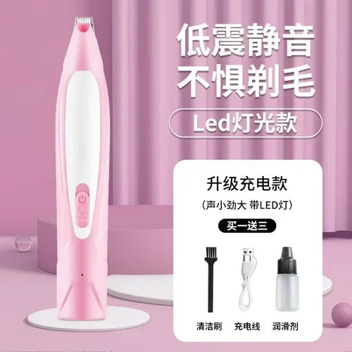 Professional Rechargeable Pet Hair Trimmer Low Noise Cat Clipper Grooming Tool for Cat/Dogs Claw Care Electric Pet Shaver Codos