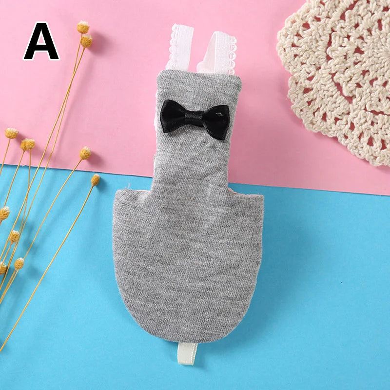 Bird Parrot Diaper with Bowtie Flight Suit Nappy Clothes Parakeet Pigeon Pet Bird Supplies