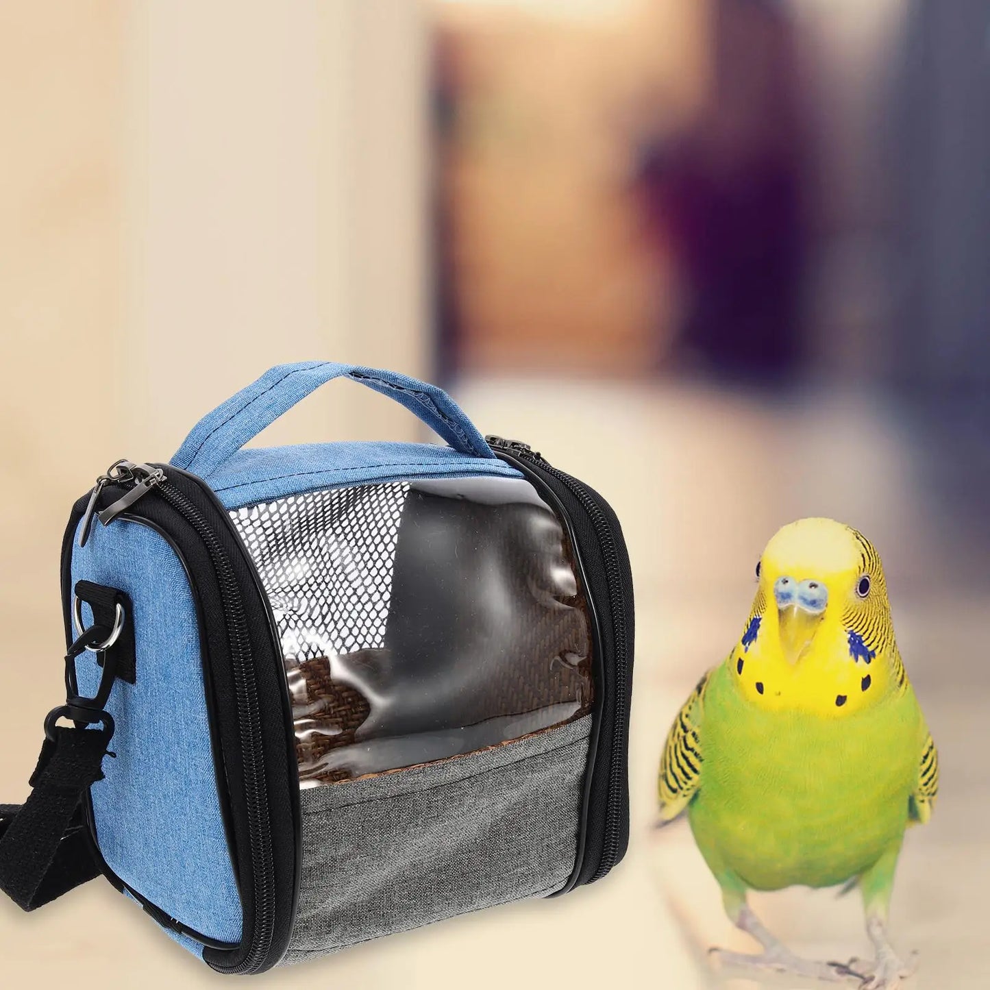 Parrot Out Bag Small Carrier Breathable Bird Travel Cage Foldable Outdoor Pet Toys Clear Backpack Portable Lightweight Dog
