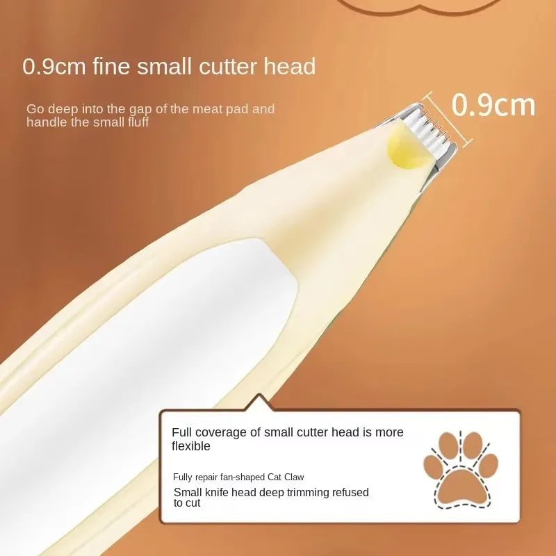 Professional Rechargeable Pet Hair Trimmer Low Noise Cat Clipper Grooming Tool for Cat/Dogs Claw Care Electric Pet Shaver Codos
