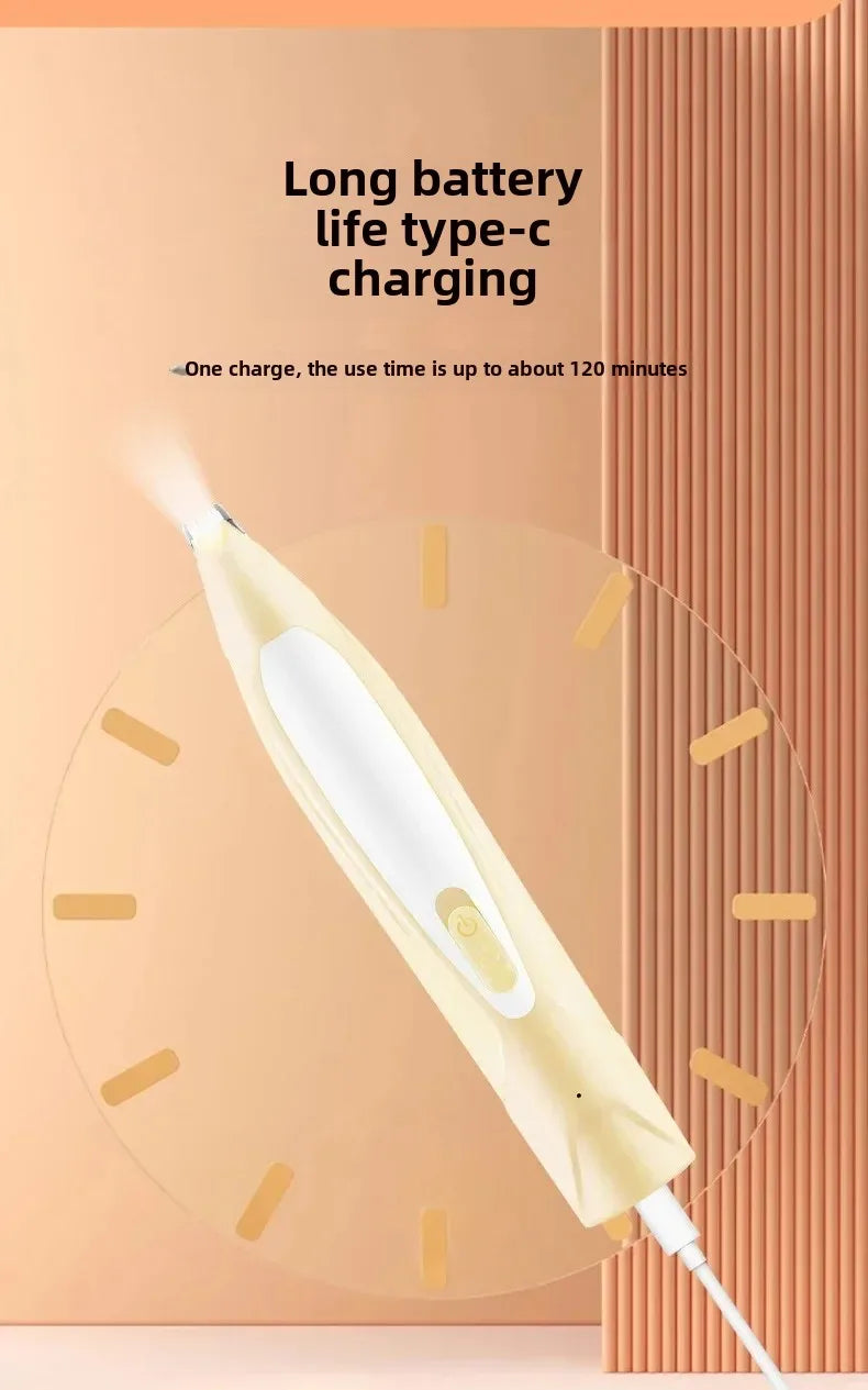 Professional Rechargeable Pet Hair Trimmer Low Noise Cat Clipper Grooming Tool for Cat/Dogs Claw Care Electric Pet Shaver Codos