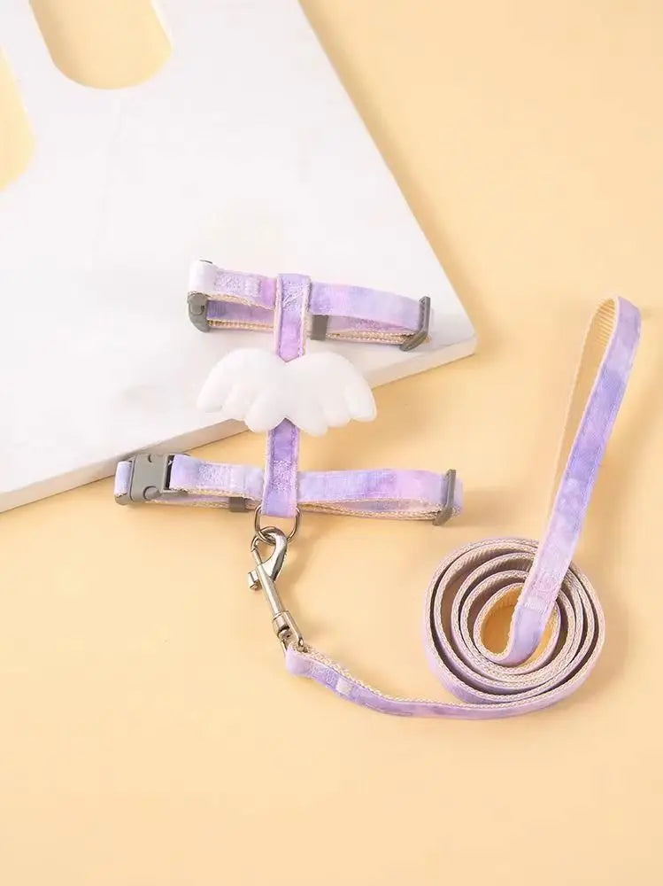 고양이 Cute Cartoon Cat Harness Walking Pet Harnesses and Leash Set for Cats Gatos Kitten Garfield mascotas Accessories Supplies