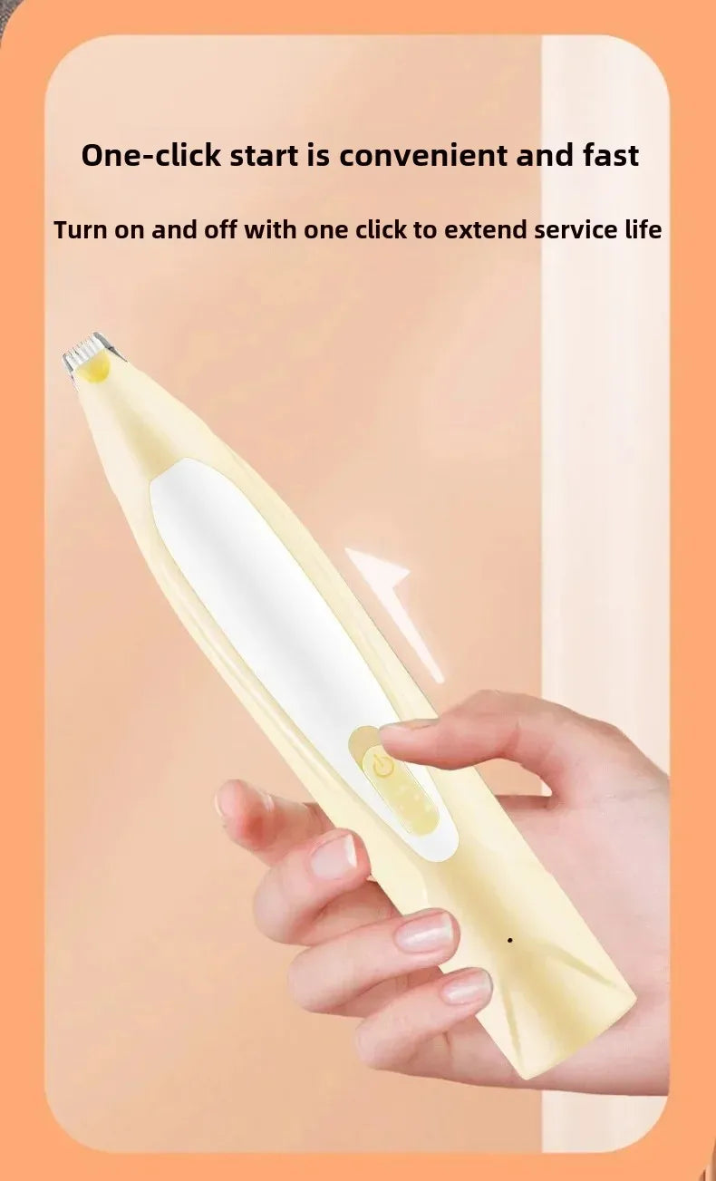 Professional Rechargeable Pet Hair Trimmer Low Noise Cat Clipper Grooming Tool for Cat/Dogs Claw Care Electric Pet Shaver Codos