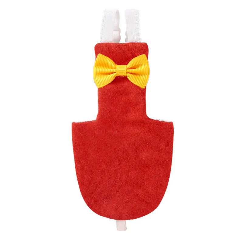 Bird Parrot Diaper with Bowtie Flight Suit Nappy Clothes Parakeet Pigeon Pet Bird Supplies