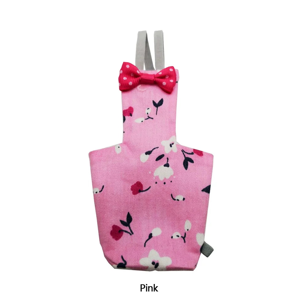 Parrot Diaper with Bowtie Cute Colorful Fruit Floral Cockatiel Pigeons Small Medium Large Pet Birds Flight Suit Clothes Washable