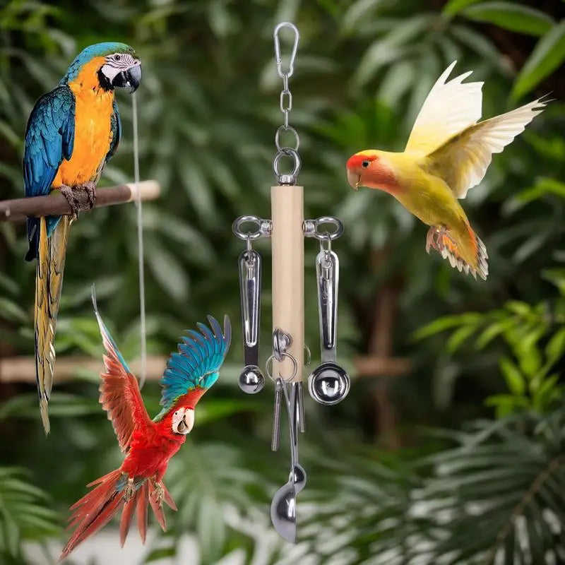 Parrot Toys Interactive Bird Cage Toy Interactive Chew Toys For African Grey Conure Caique Hangable Cockatiel Educational Puzzle