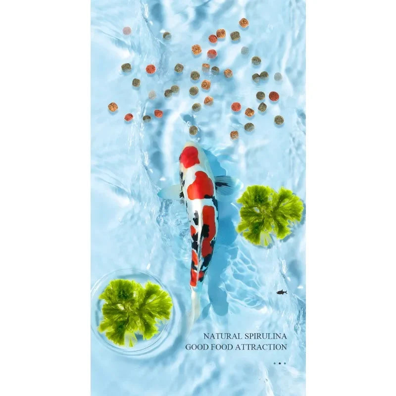 YEE Granular Mixed Koi Fish Food Gold Fish Feed Bagged Pets Supplies