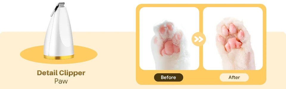 Pet Dog Hair Care Supplies Professional Puppy Clipper Rechargeable Trimmer Foot Shaver for Cat Dog Beauty Cutting Machines