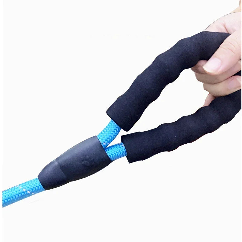 Reflective Pad Big Dog Leash for Training Walking Pet P Chain for Medium Large Dogs Malinois Collie Leashes mascotas Accessories