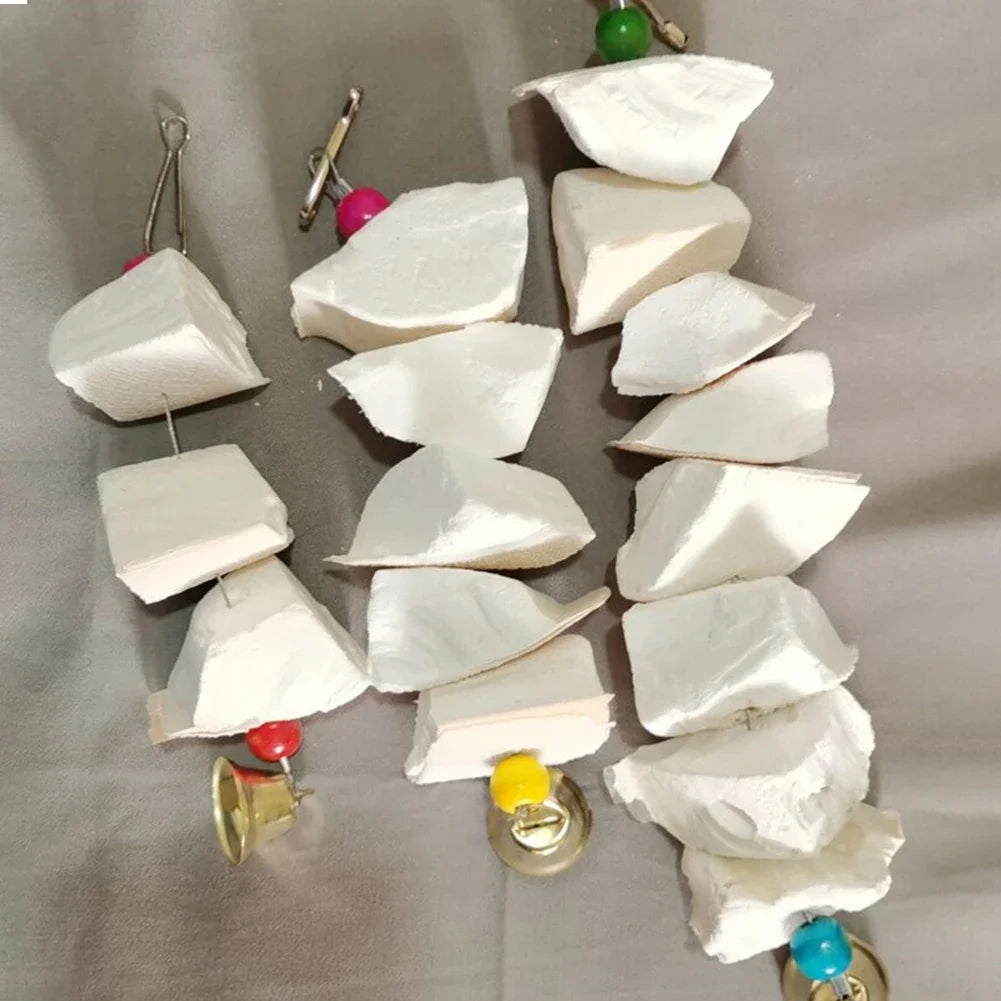 Bone Cuttle Fish Bird Food Pick Stone Pet Parrot Calcium Supplements Chewing Cuttlefish Bone Pet Bird Cage Food Decoration