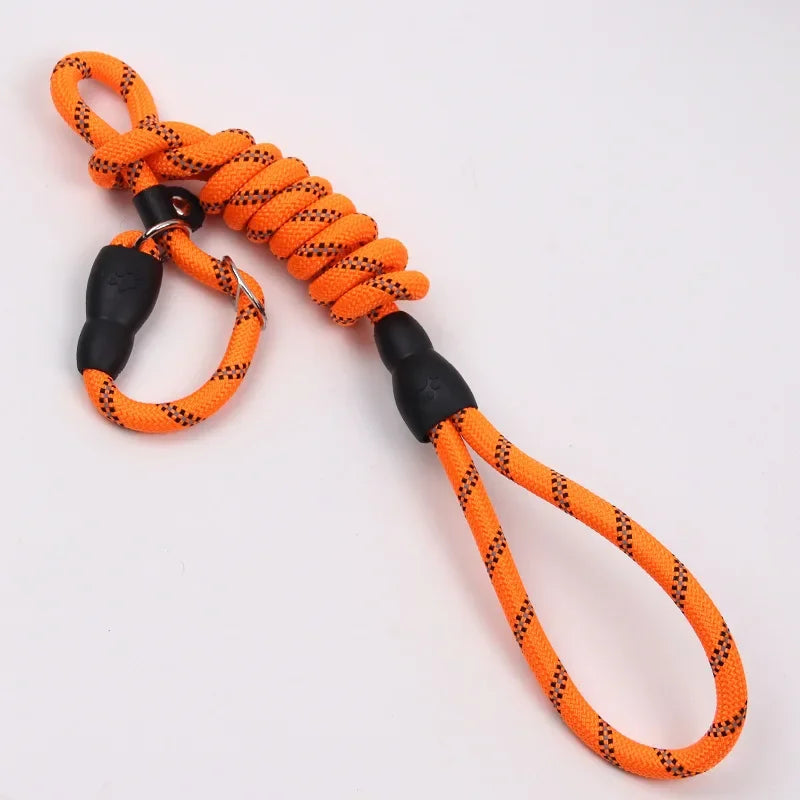 Reflective Pad Big Dog Leash for Training Walking Pet P Chain for Medium Large Dogs Malinois Collie Leashes mascotas Accessories