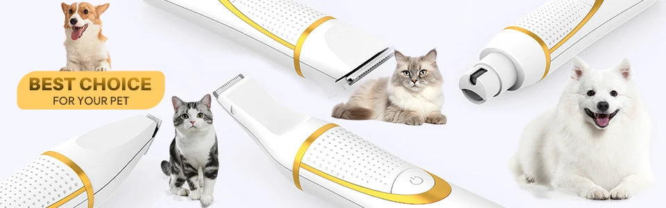 Pet Dog Hair Care Supplies Professional Puppy Clipper Rechargeable Trimmer Foot Shaver for Cat Dog Beauty Cutting Machines