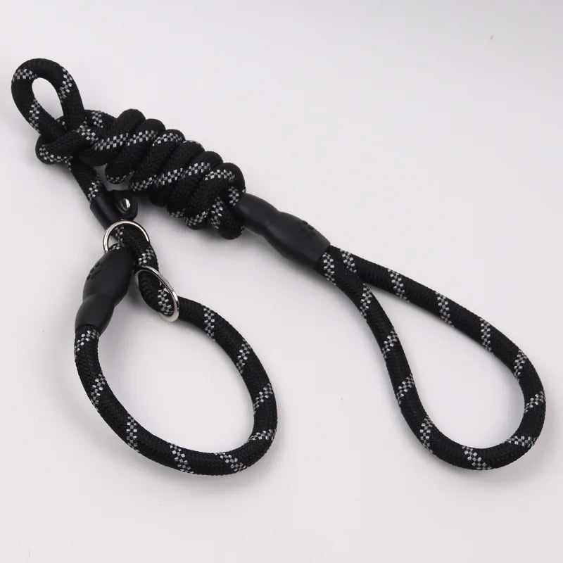Reflective Pad Big Dog Leash for Training Walking Pet P Chain for Medium Large Dogs Malinois Collie Leashes mascotas Accessories