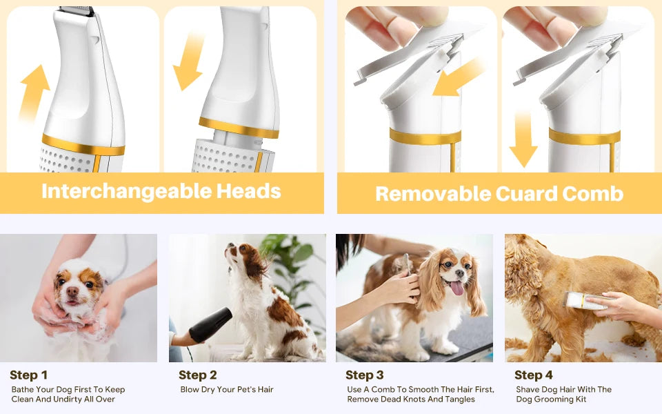 Pet Dog Hair Care Supplies Professional Puppy Clipper Rechargeable Trimmer Foot Shaver for Cat Dog Beauty Cutting Machines