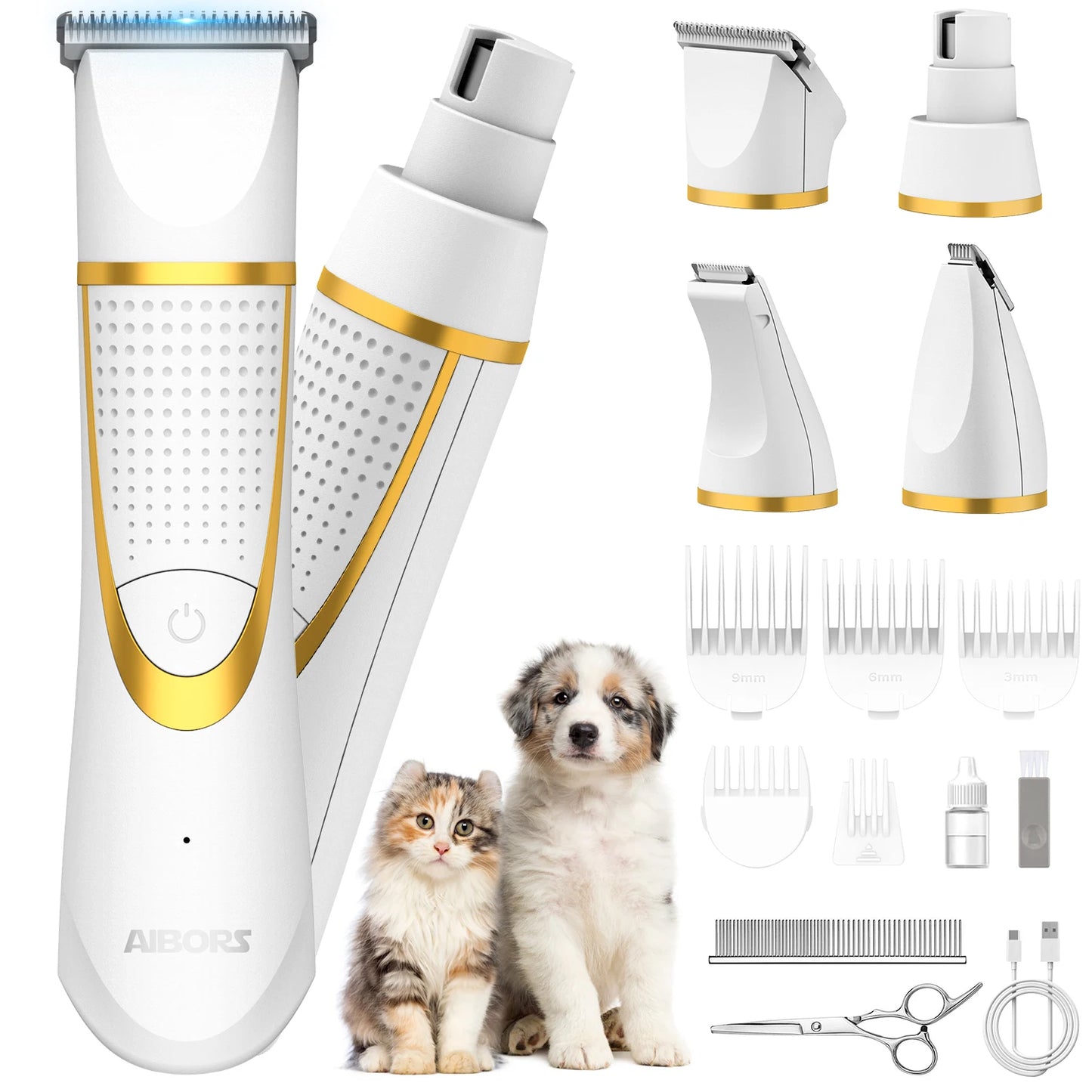 Pet Dog Hair Care Supplies Professional Puppy Clipper Rechargeable Trimmer Foot Shaver for Cat Dog Beauty Cutting Machines