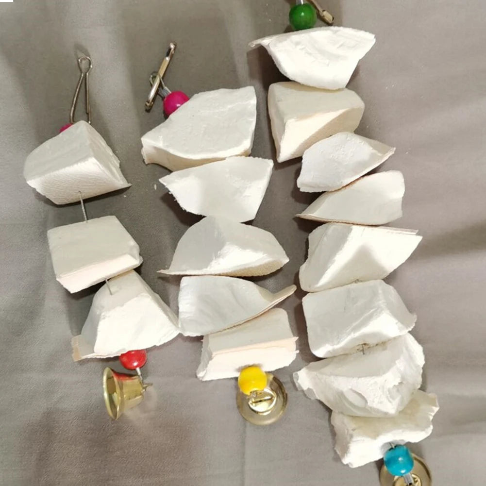 Bone Cuttle Fish Bird Food Pick Stone Pet Parrot Calcium Supplements Chewing Cuttlefish Bone Pet Bird Cage Food Decoration