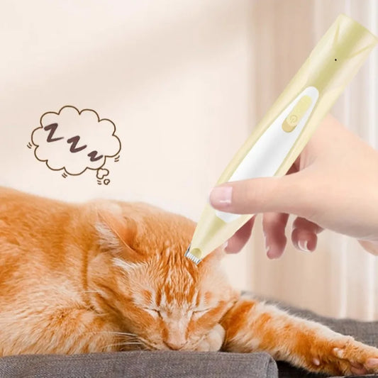 Professional Rechargeable Pet Hair Trimmer Low Noise Cat Clipper Grooming Tool for Cat/Dogs Claw Care Electric Pet Shaver Codos