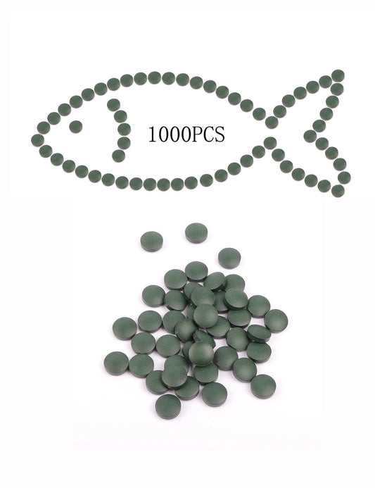 1000 pieces of spirulina, aquarium pet, red shrimp, mouse fish, benthic fish, fish food